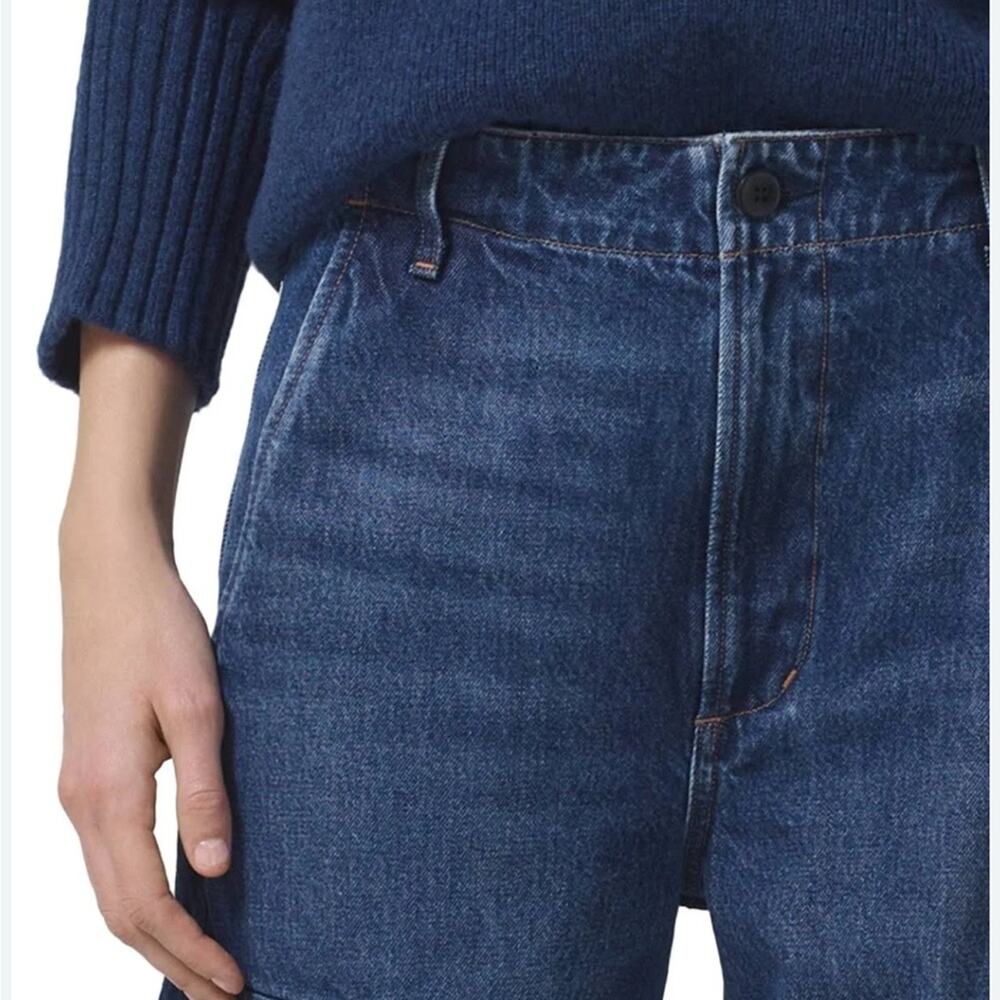 Citizens Of Humanity Dark Blue Wide-Leg Cargo Jeans - Picture 3 of 15